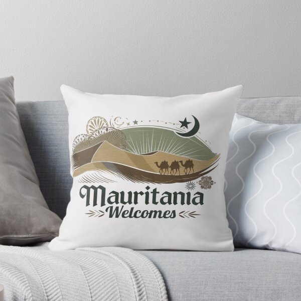 Item preview, Mauritania Welcomes Flag Map Nouakchott, Sahara, Adrar designed and sold by AnimalsDH305.