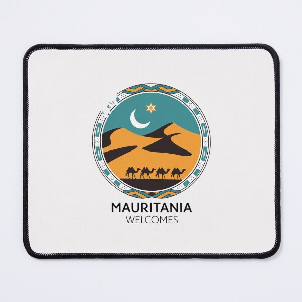 Item preview, Mauritania Welcomes Flag Map Nouakchott, Sahara, Adrar designed and sold by AnimalsDH305.