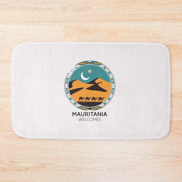 Item preview, Mauritania Welcomes Flag Map Nouakchott, Sahara, Adrar designed and sold by AnimalsDH305.