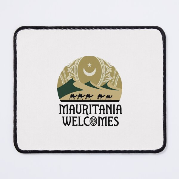 Item preview, Mauritania Welcomes Flag Map Nouakchott, Sahara, Adrar designed and sold by AnimalsDH305.