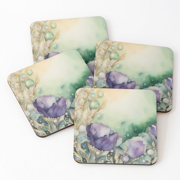 Item preview, Purple and Green Flower Treasure designed and sold by CalmnessbyChoice.