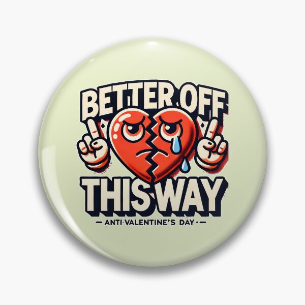 Artikelvorschau, Lustiges Anti-Valentinstag-Design mit gebrochenem Herzen entworfen und verkauft von CoolVisionStd.