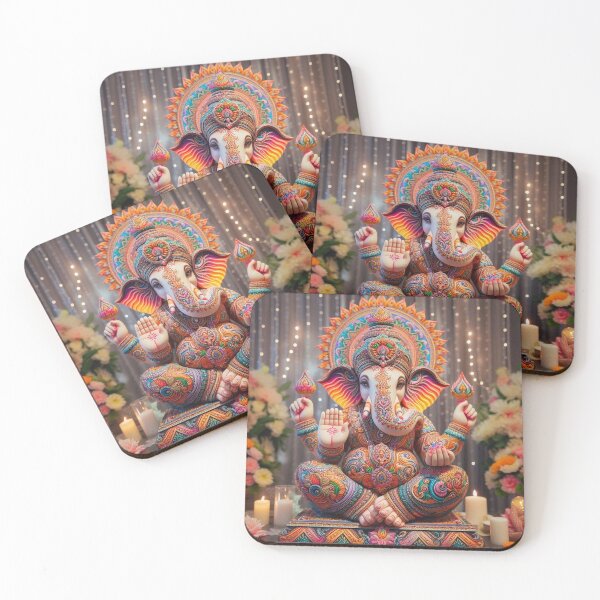 Item preview, Floral Elegance of Lord Ganesha designed and sold by Sneh024.
