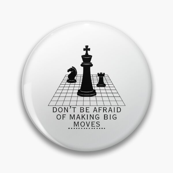 Item preview, Don't be afraid of making big moves - Chess Pieces - Motivational/ Inspirational quotes designed and sold by TishCO.