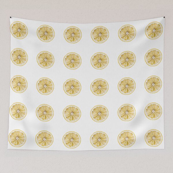 Item preview, Watercolor Lemon Slice designed and sold by AntiqueWhiteArt.