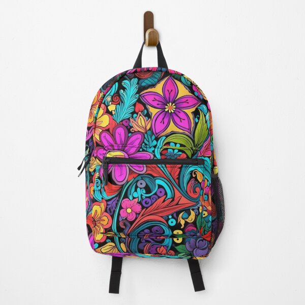 Item preview, Groovy Psychedelic Hippy Flowers Pattern designed and sold by GrinGalore.