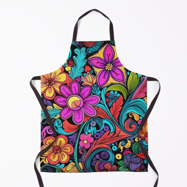 Item preview, Groovy Psychedelic Hippy Flowers Pattern designed and sold by GrinGalore.