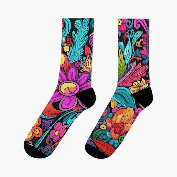 Item preview, Groovy Psychedelic Hippy Flowers Pattern designed and sold by GrinGalore.