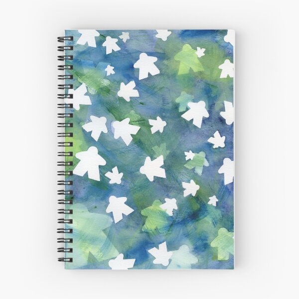 Item preview, Blue Meeple People Abstract Watercolor | Game Night designed and sold by Zab Butler Design.