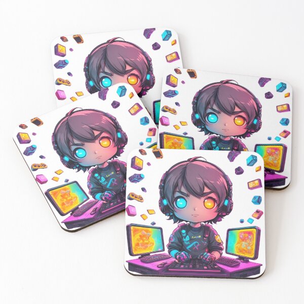 Item preview, Chibi Arcade Academy: Highly Addictive Neon Gaming Meets Learning designed and sold by Pixel Palette.