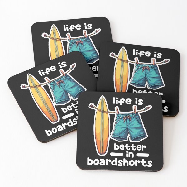 Item preview, LIFE IS BETTER IN BOARDSHORTS - SURFING GIFT designed and sold by KEF Custom.