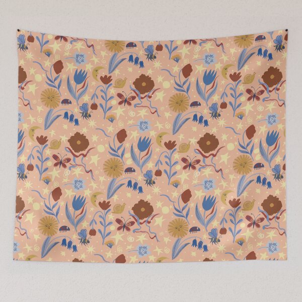 Item preview, Matisse-Inspired Celestial Garden Pattern Illustration Jemma Jamie Skidmore  designed and sold by Jemma Jamie Skidmore.