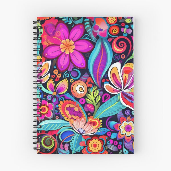 Item preview, Groovy Psychedelic Hippy Trippy Different Flowers Pattern designed and sold by GrinGalore.