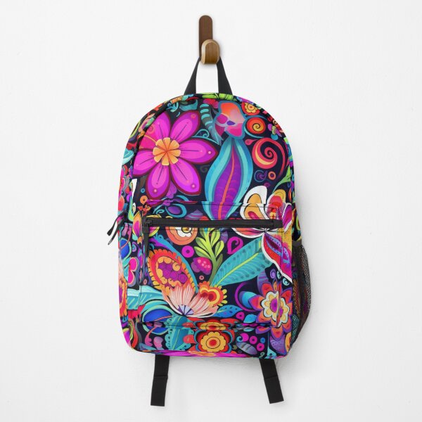 Item preview, Groovy Psychedelic Hippy Trippy Different Flowers Pattern designed and sold by GrinGalore.