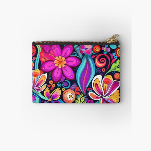 Item preview, Groovy Psychedelic Hippy Trippy Different Flowers Pattern designed and sold by GrinGalore.