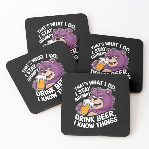 Item preview, Grumpy Bear Beer Lover Funny Drinking Shirt Party Know Things designed and sold by w1ckerman.