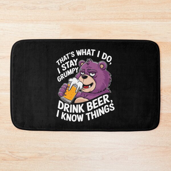 Item preview, Grumpy Bear Beer Lover Funny Drinking Shirt Party Know Things designed and sold by w1ckerman.
