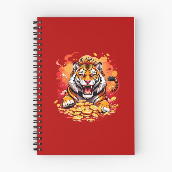 Item preview, Majestic Tiger Surrounded by Golden Coin designed and sold by Itsheartshop.