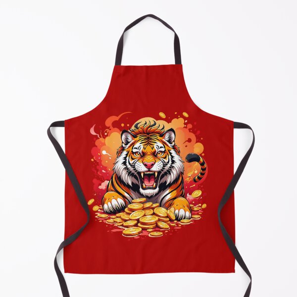 Item preview, Majestic Tiger Surrounded by Golden Coin designed and sold by Itsheartshop.