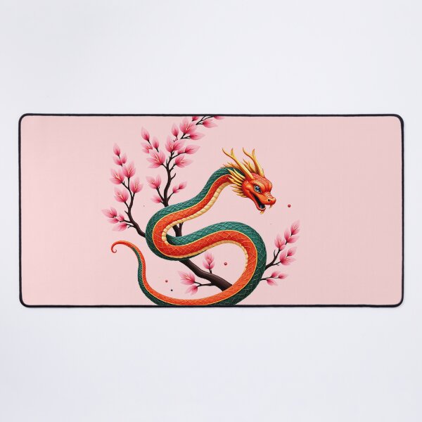 Item preview, Chinese New Year Snake and Cherry Blossoms designed and sold by Itsheartshop.