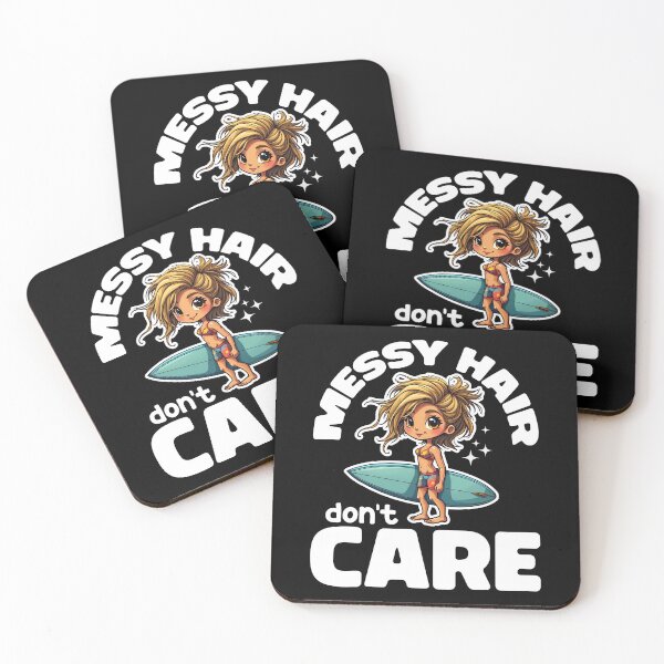 Item preview, MESSY HAIR DON'T CARE - LADY SURFER GIFT designed and sold by KEF Custom.