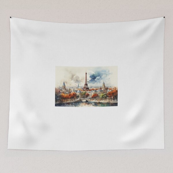 Item preview, Paris skyline  designed and sold by MiraCleAI.
