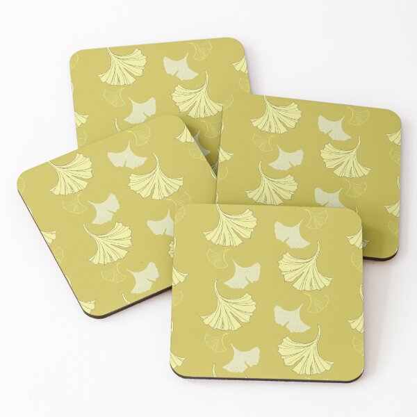 Item preview, Cascading Ginkgo on old gold designed and sold by LisaLeQuelenec.