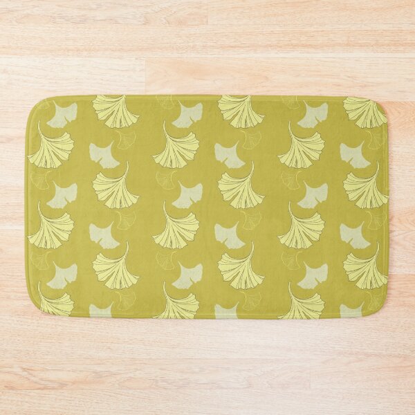 Item preview, Cascading Ginkgo on old gold designed and sold by LisaLeQuelenec.