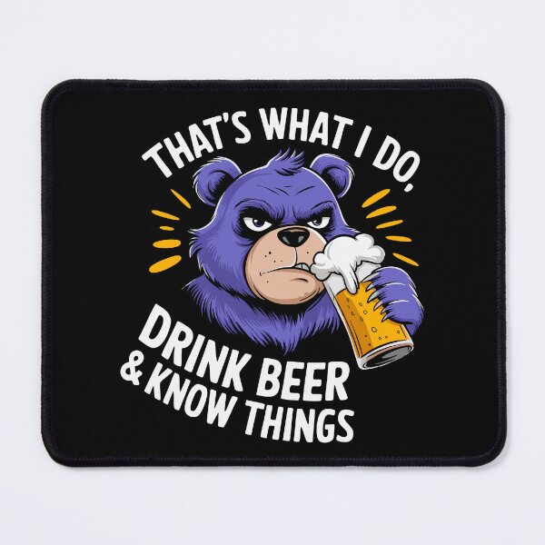 Item preview, Grumpy Bear Beer Lover Funny Drinking Shirt Party Know Things designed and sold by w1ckerman.