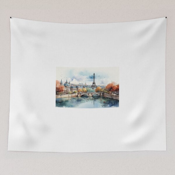 Item preview, Paris skyline  designed and sold by MiraCleAI.