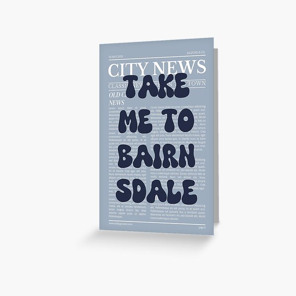 Item preview, "Take Me to Bairnsdale" – Australia, Elegant Newspaper-Style Design designed and sold by RM-Journey.