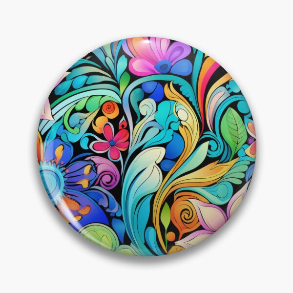 Item preview, Groovy Psychedelic Trip Hippy Flowers designed and sold by GrinGalore.