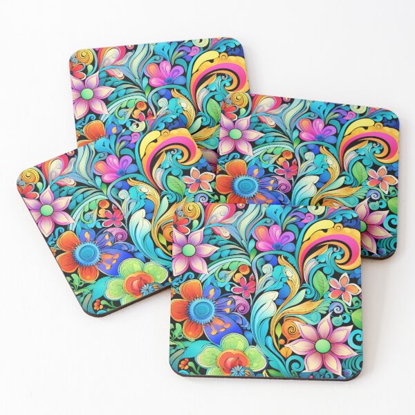 Item preview, Groovy Psychedelic Trip Hippy Flowers designed and sold by GrinGalore.