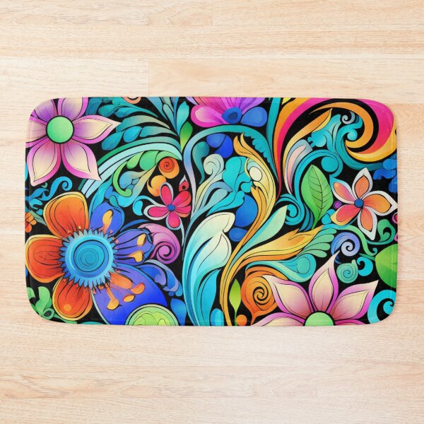 Item preview, Groovy Psychedelic Trip Hippy Flowers designed and sold by GrinGalore.
