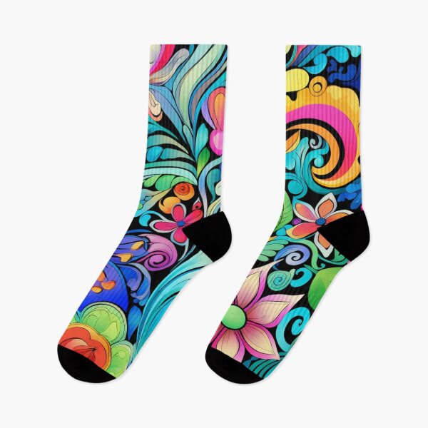 Item preview, Groovy Psychedelic Trip Hippy Flowers designed and sold by GrinGalore.