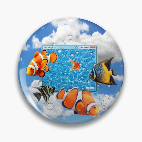 Item preview, Swimming Frutiger Aero Fish designed and sold by fish-city.