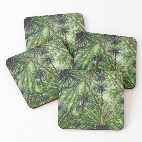 Item preview, Forest of bird's-nest ferns (Asplenium nidus) designed and sold by Anna Ratkevich.