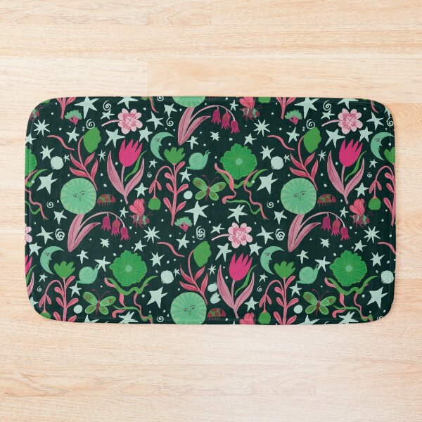 Item preview, Green Night Matisse-Inspired Celestial Garden Pattern Illustration Jemma Jamie Skidmore  designed and sold by Jemma Jamie Skidmore.