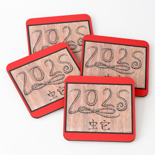 Item preview, Year of the Wood Snake 2025 Chinese Zodiac designed and sold by Tezoodle Art.