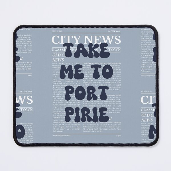 Item preview, "Take Me to Port Pirie" – Australia, Elegant Newspaper-Style Design designed and sold by RM-Journey.