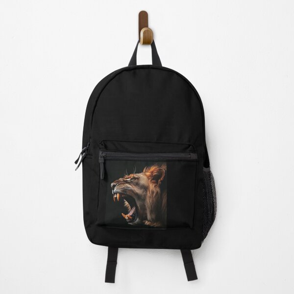 Item preview, A majestic lion roaring in the dark designed and sold by MiraCleAI.