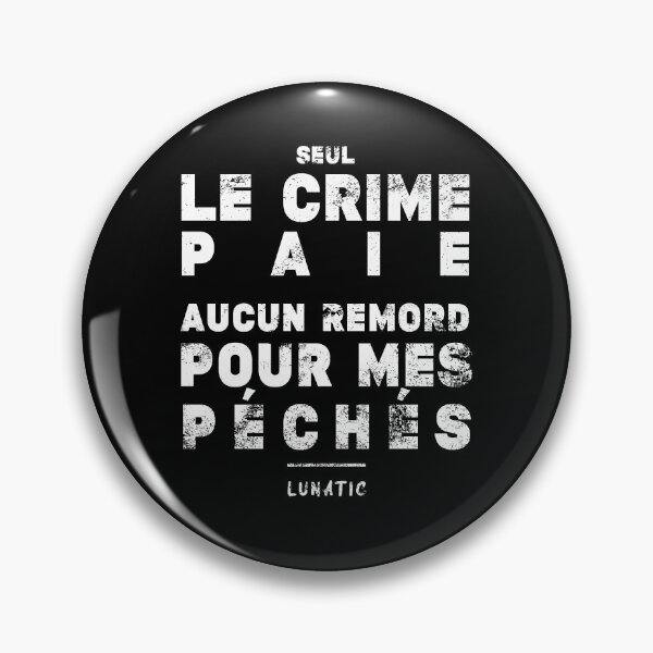 Item preview, Lunatic - Crime Pays designed and sold by Libertat.