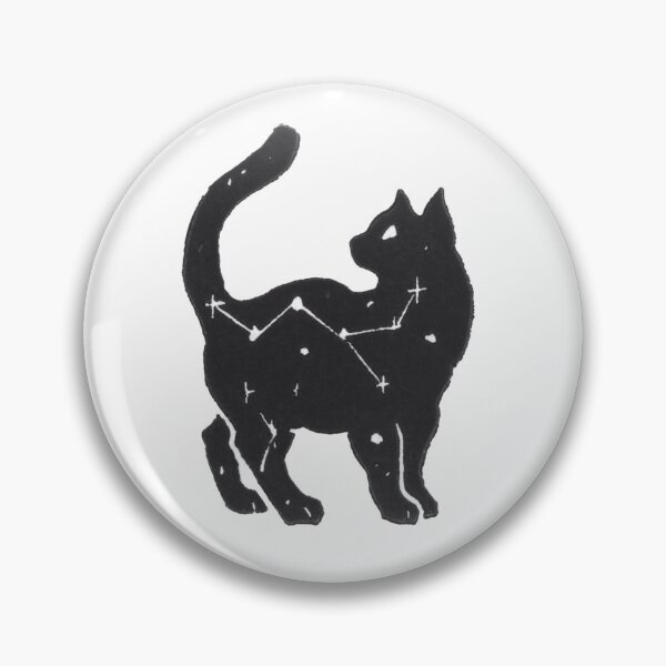 Item preview, Linoprint Starry Cat designed and sold by Threeleaves.