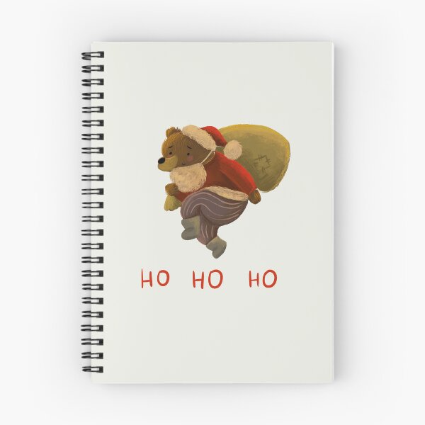 Item preview, Christmas Ho Ho Ho design with a cute bear dressed up in Santa Claus costume  designed and sold by volhakaliaha.