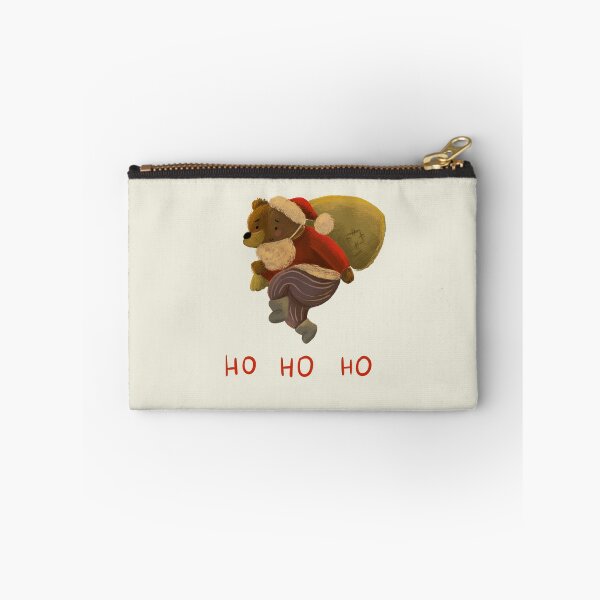 Item preview, Christmas Ho Ho Ho design with a cute bear dressed up in Santa Claus costume  designed and sold by volhakaliaha.