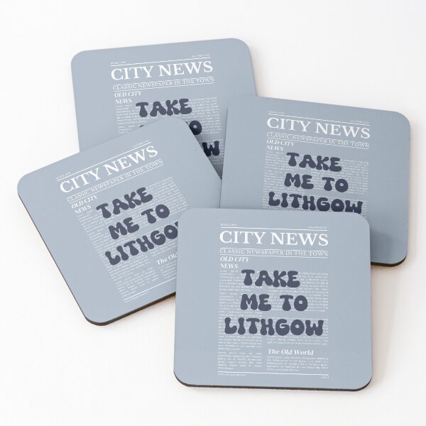 Item preview, "Take Me to Lithgow" – Australia, Elegant Newspaper-Style Design designed and sold by RM-Journey.