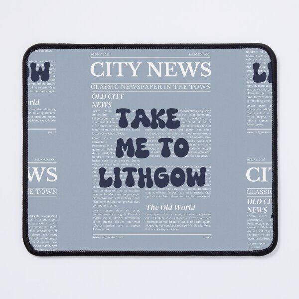 Item preview, "Take Me to Lithgow" – Australia, Elegant Newspaper-Style Design designed and sold by RM-Journey.