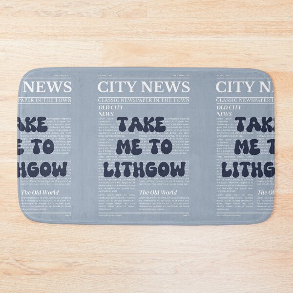 Item preview, "Take Me to Lithgow" – Australia, Elegant Newspaper-Style Design designed and sold by RM-Journey.