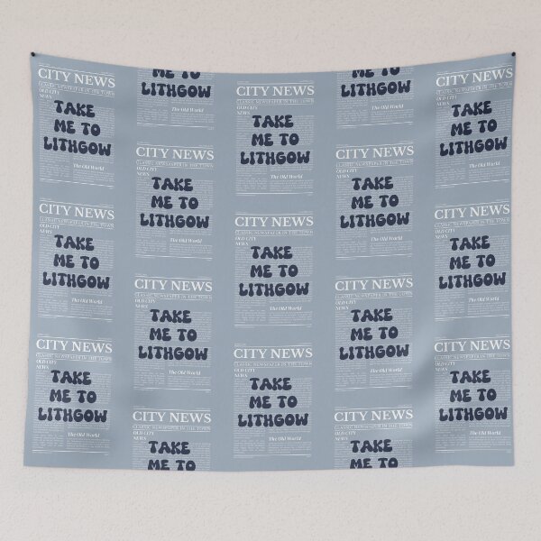 Item preview, "Take Me to Lithgow" – Australia, Elegant Newspaper-Style Design designed and sold by RM-Journey.