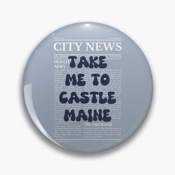 Item preview, "Take Me to Castlemaine" – Australia, Elegant Newspaper-Style Design designed and sold by RM-Journey.